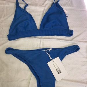 Blue bikini set